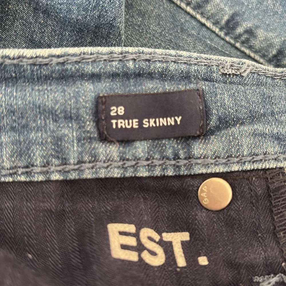 GAP distressed skinny jeans size 28 - Picture 5 of 8